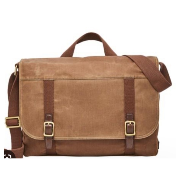Fossil Bags Fossil Defender Waxed Canvas Portfolio Briefcase Poshmark